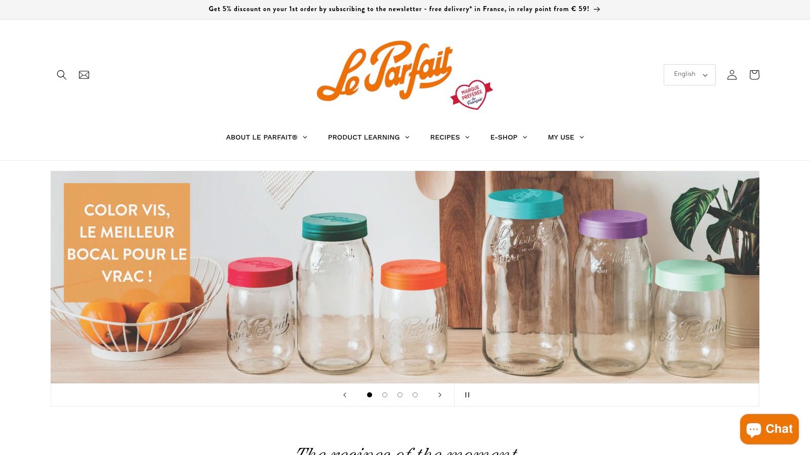 Le Parfait French Glass Preserving Jars