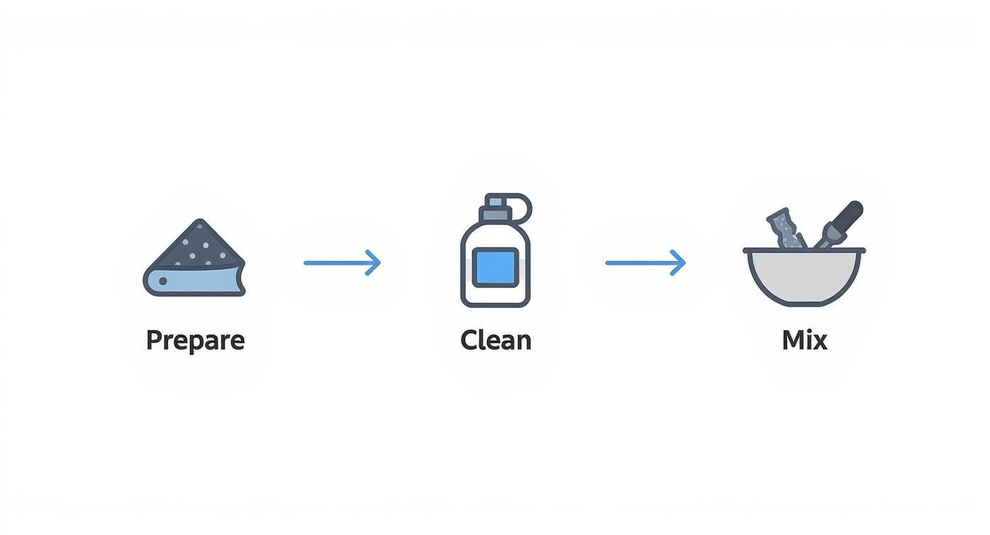 Infographic about plastic gas tank repair epoxy