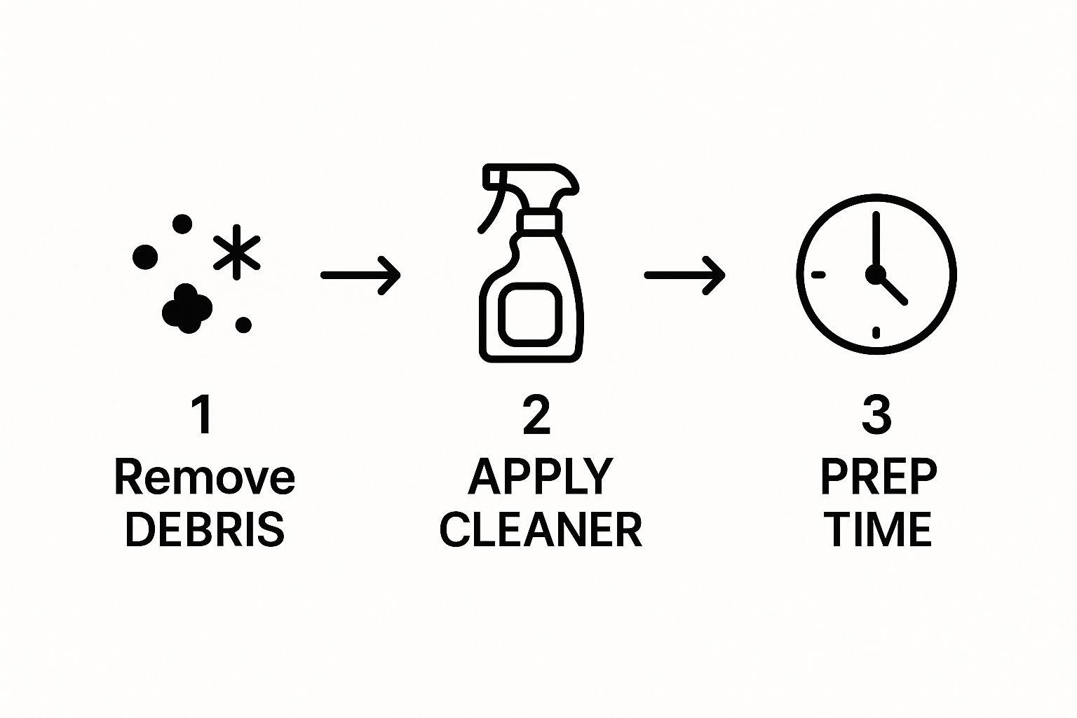 Infographic about cleaning teak wood