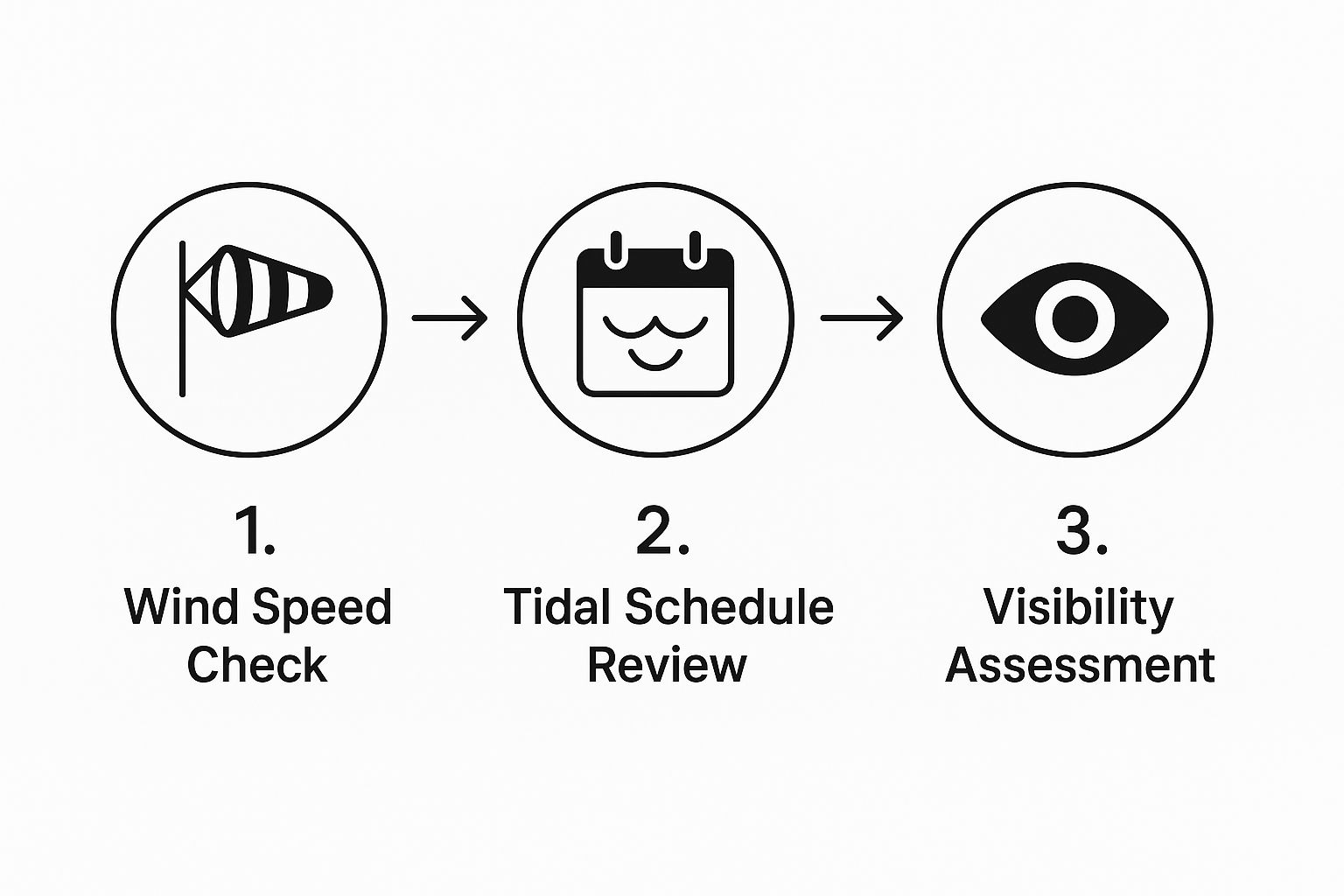 Infographic about how to launch a boat