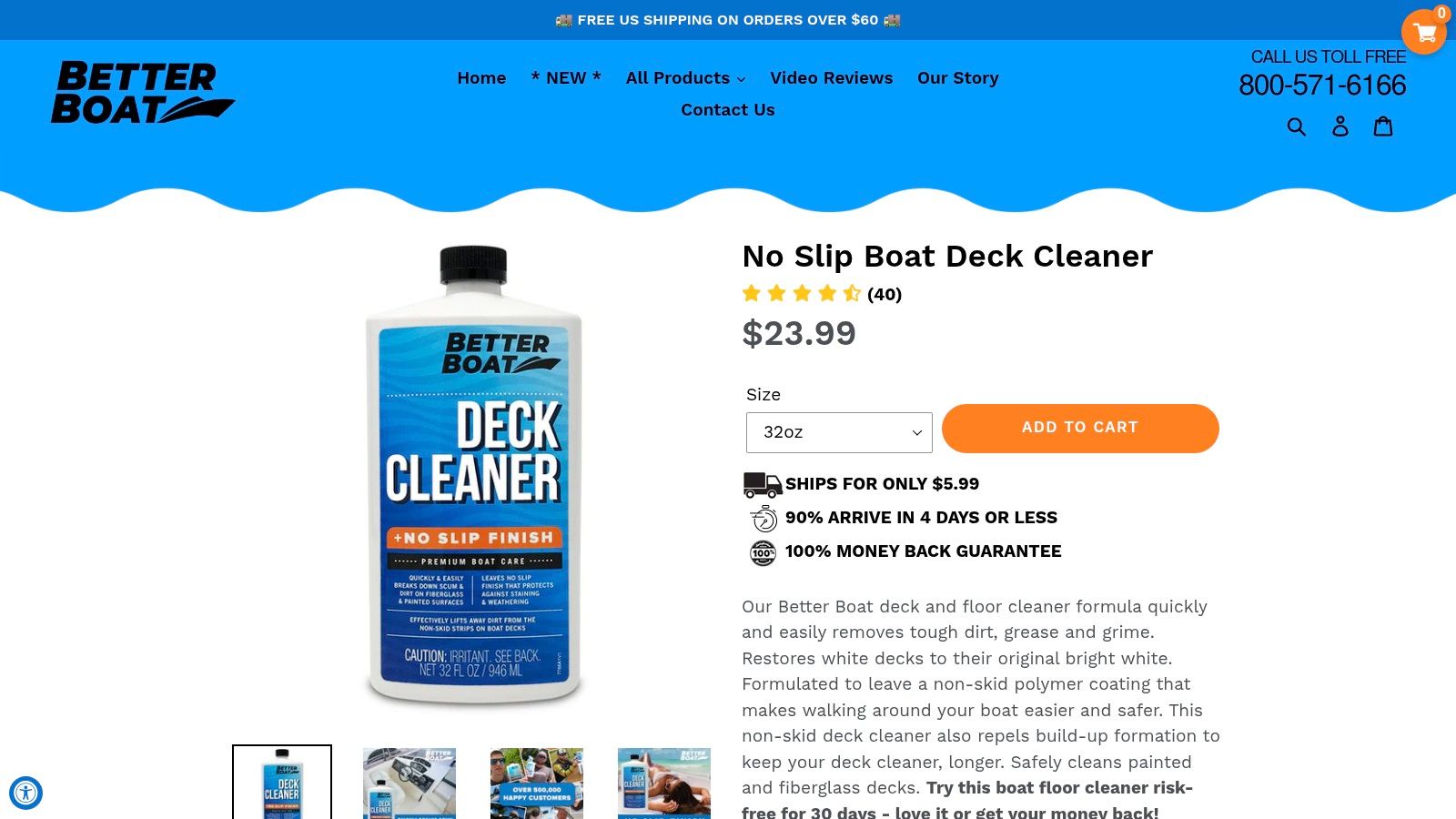 Best Overall: Better Boat Non-Skid Boat Deck Cleaner