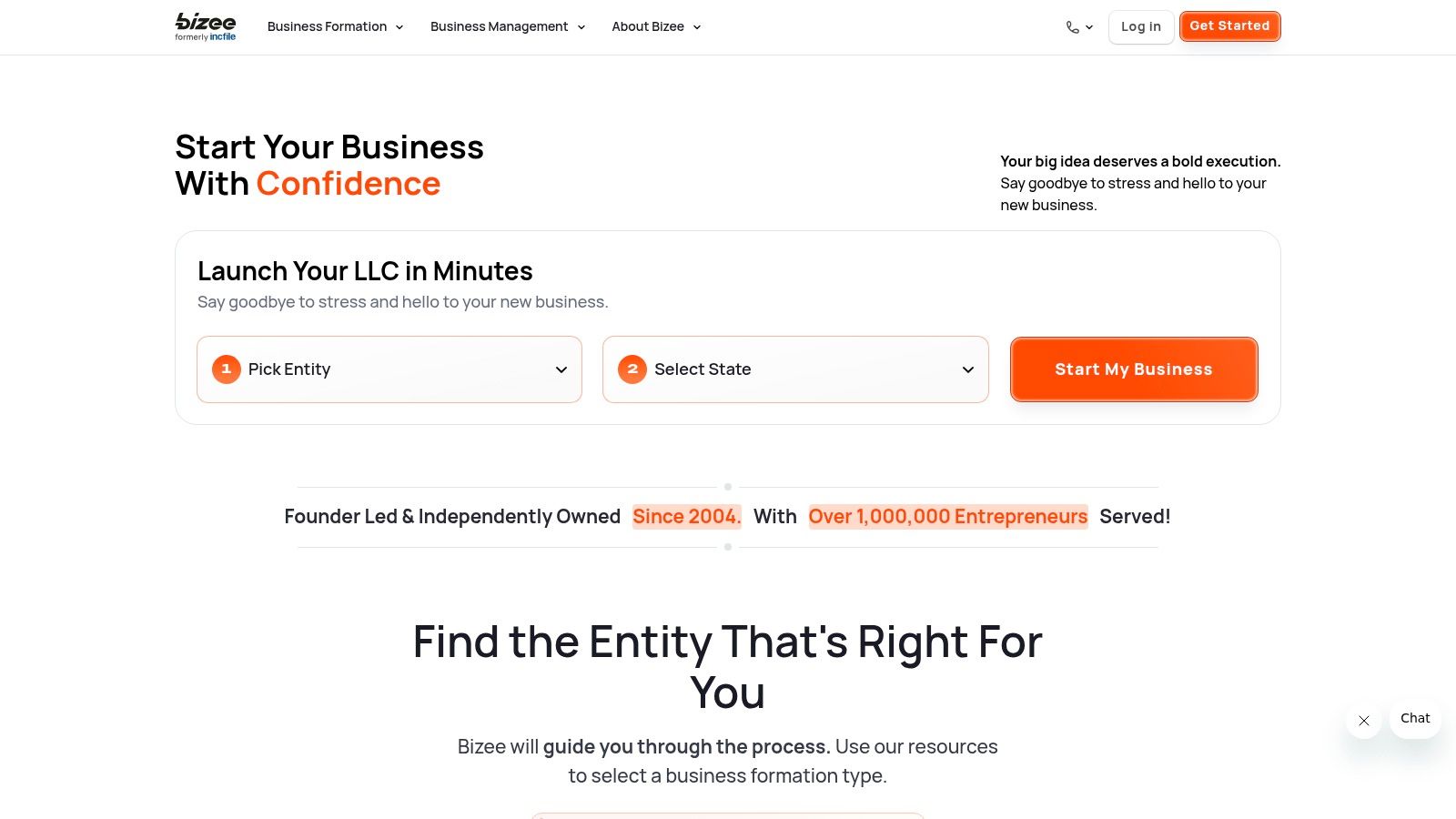Bizee (formerly Incfile)