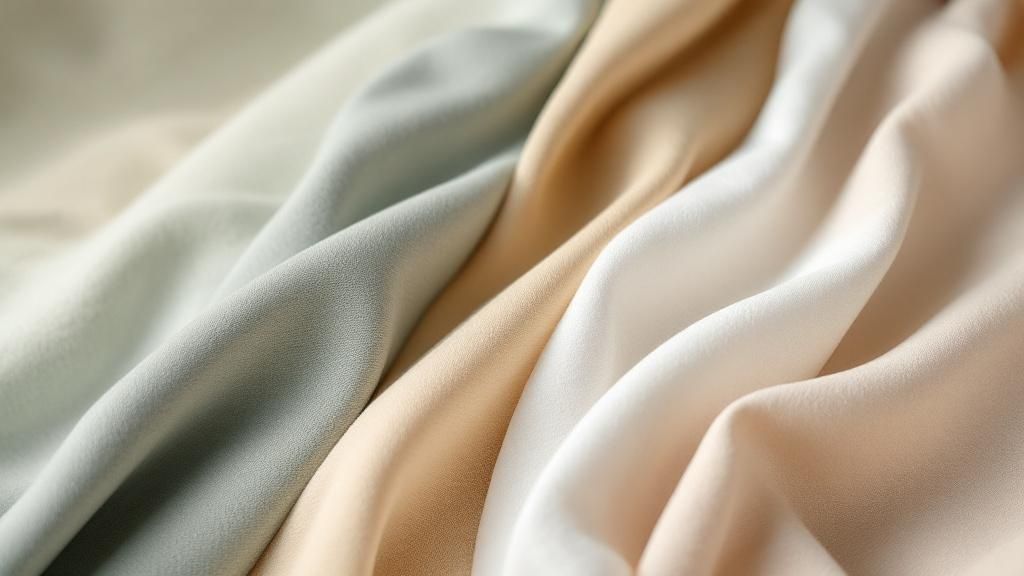 A neatly made bed with cooling sheets, a breathable comforter, and a comfortable pillow, in a calm, dark bedroom.