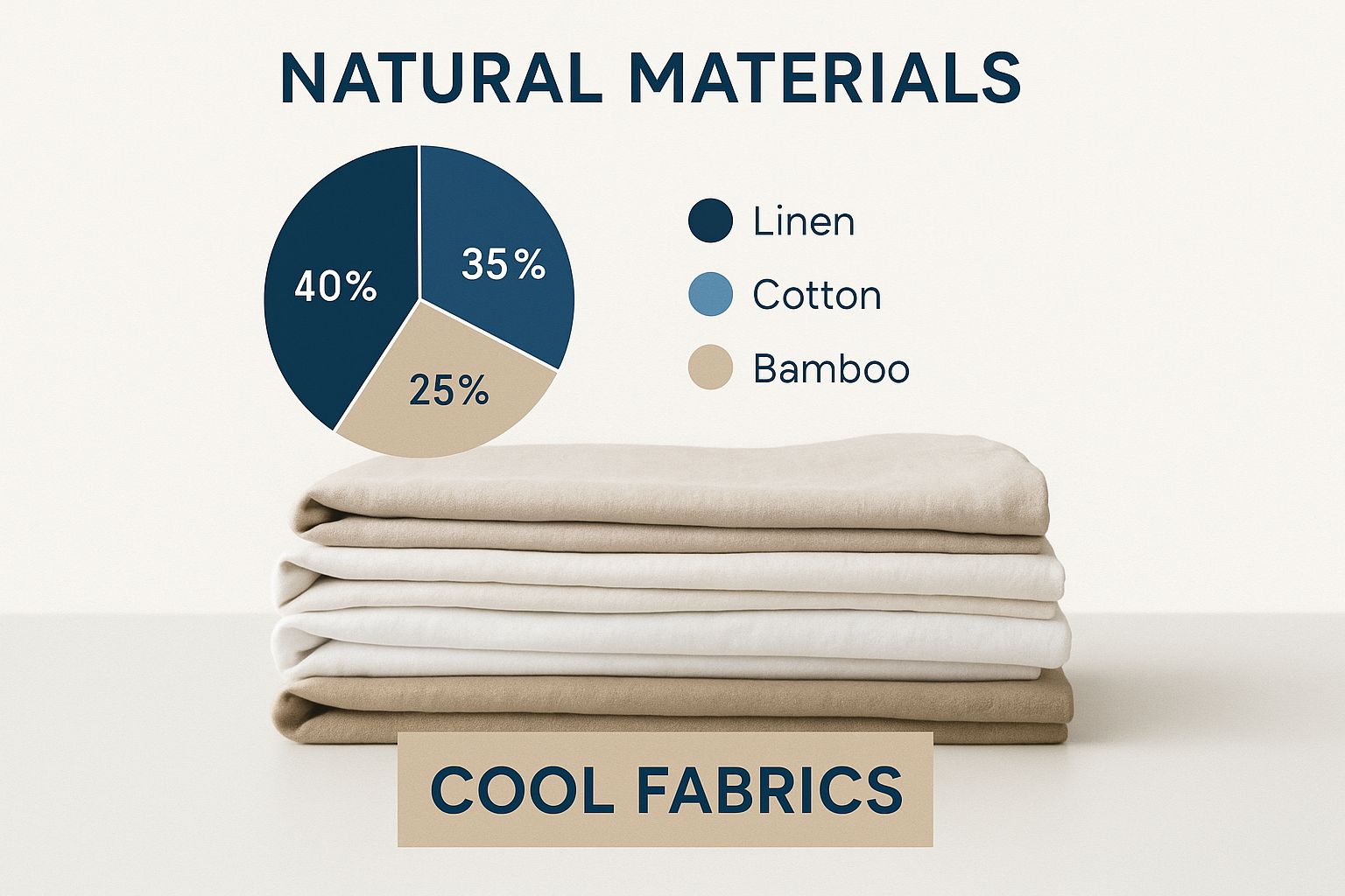 Infographic about best sheets for best sheets for hot sleepers