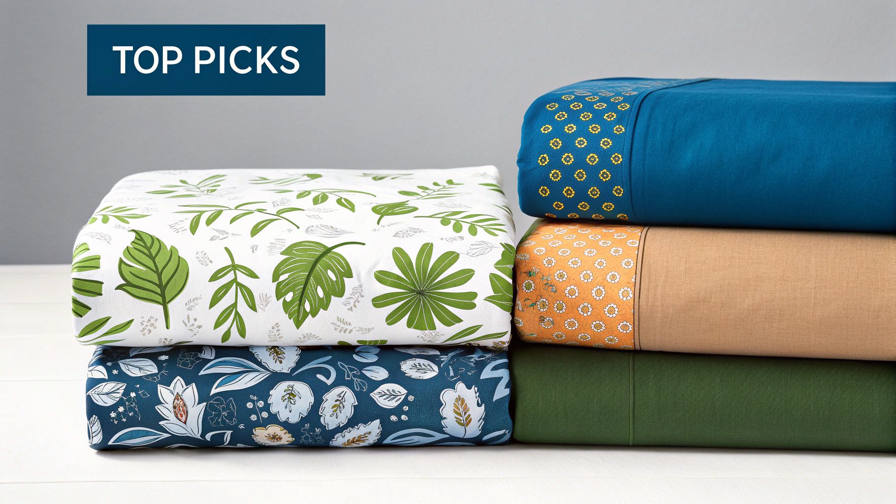 Folded best sheets for hot sleepers