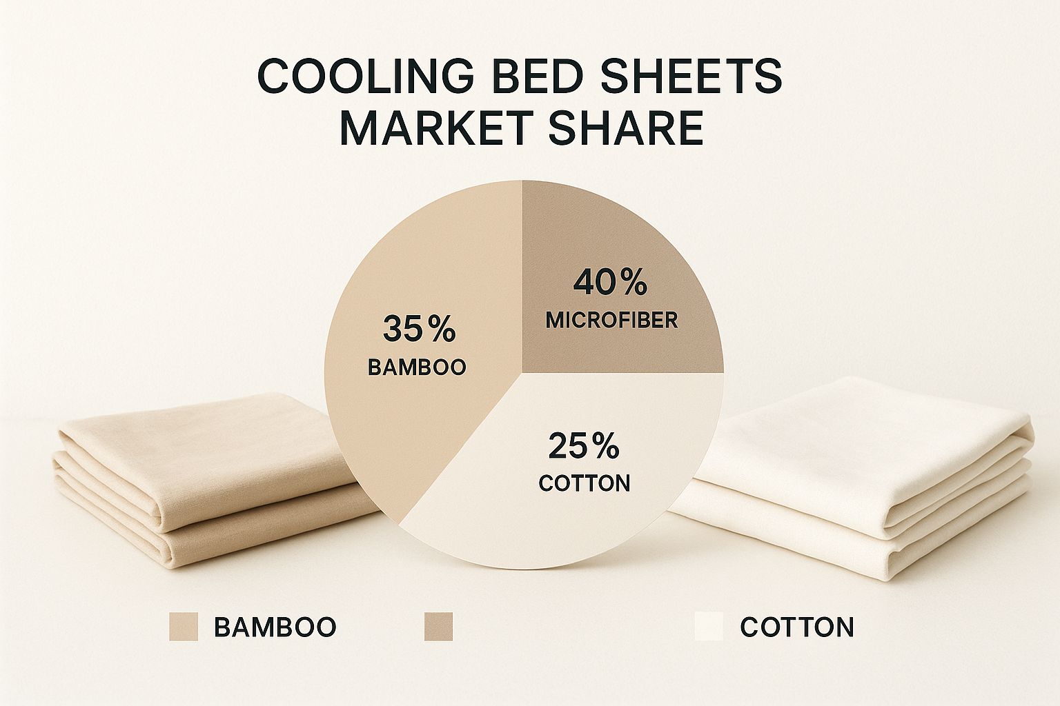 Infographic about cooling bed sheets