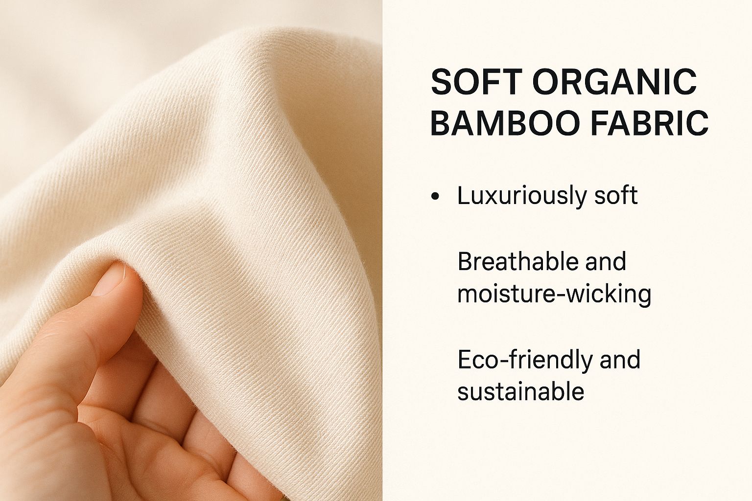 Infographic about organic bamboo sheets