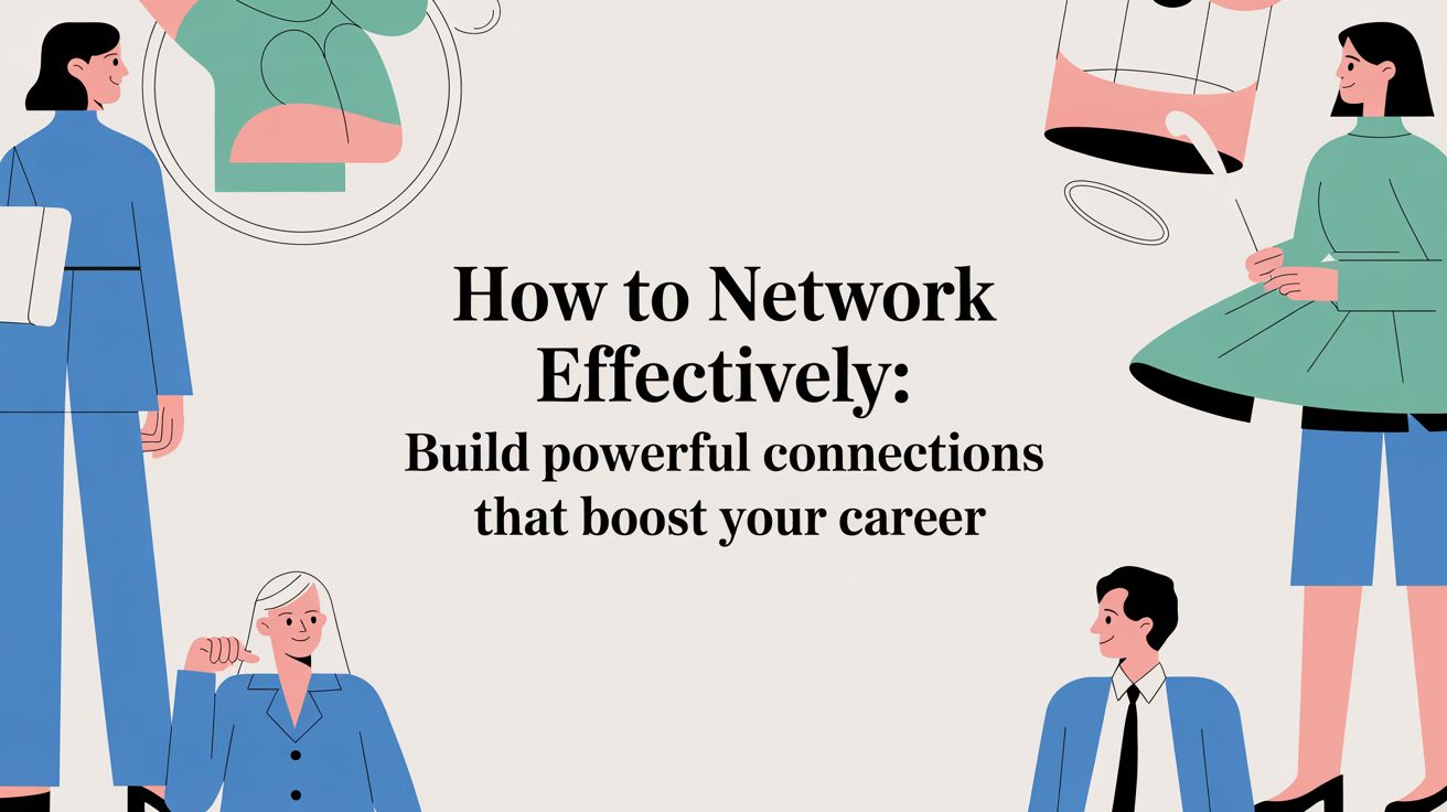 How to network effectively