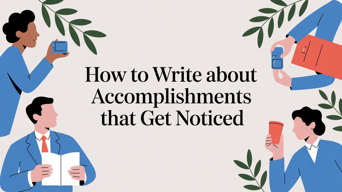 How to write accomplishments that get noticed