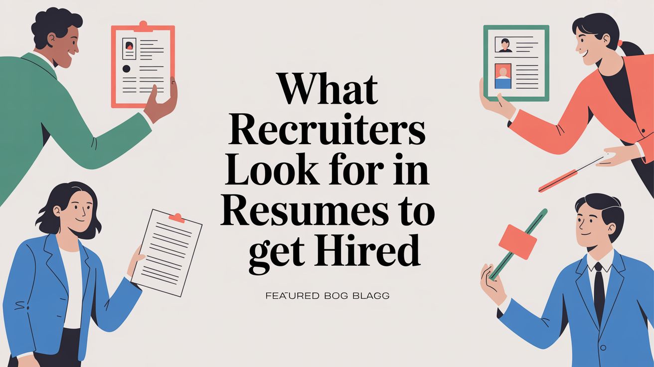 What recruiters look for in a resume? 