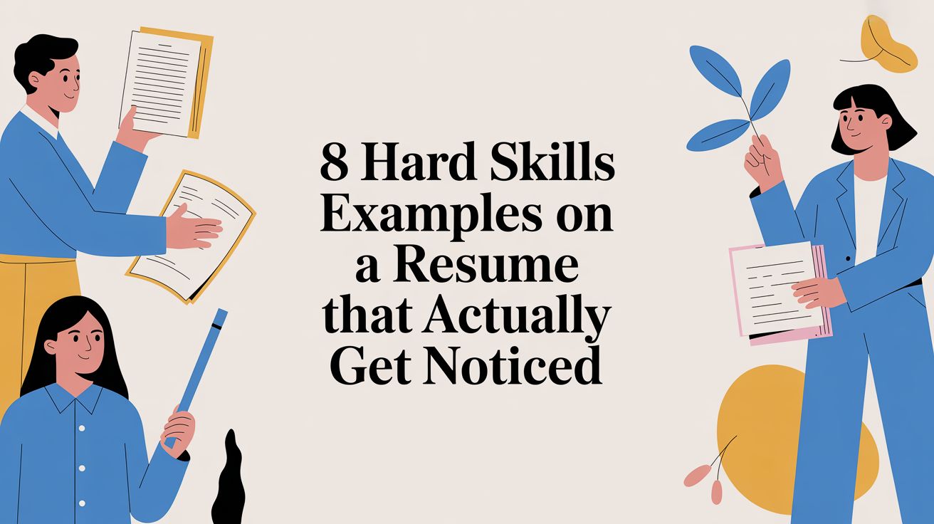 8 hard skills examples on a resume. 