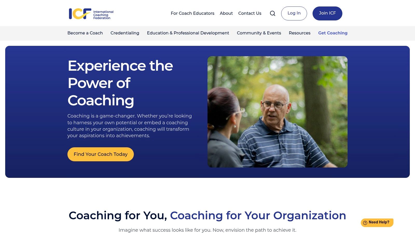 ICF (International Coaching Federation) – Find a Coach