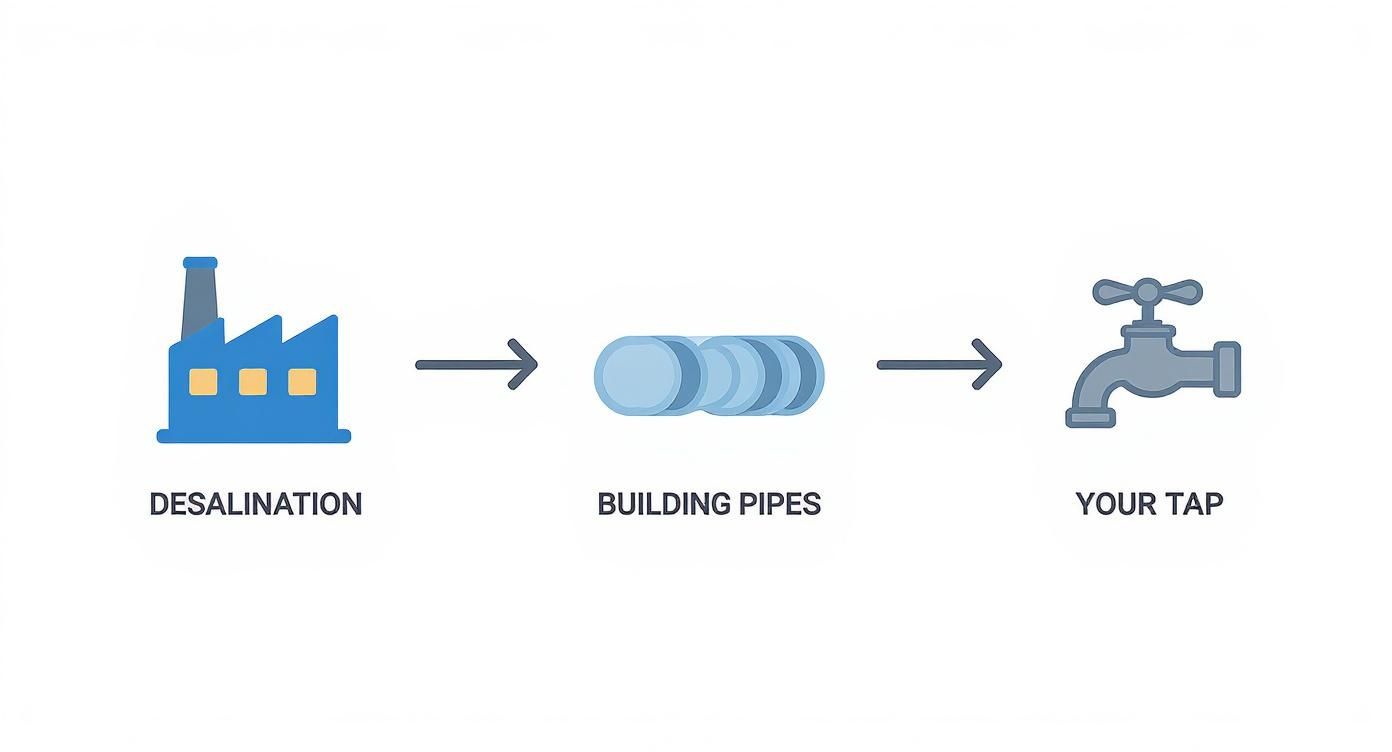 Infographic about water filter systems for home