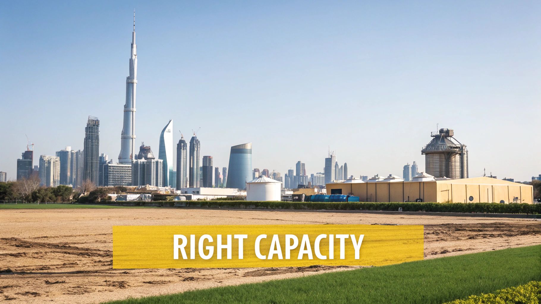 A large commercial RO plant installed in a clean, industrial setting in Dubai.