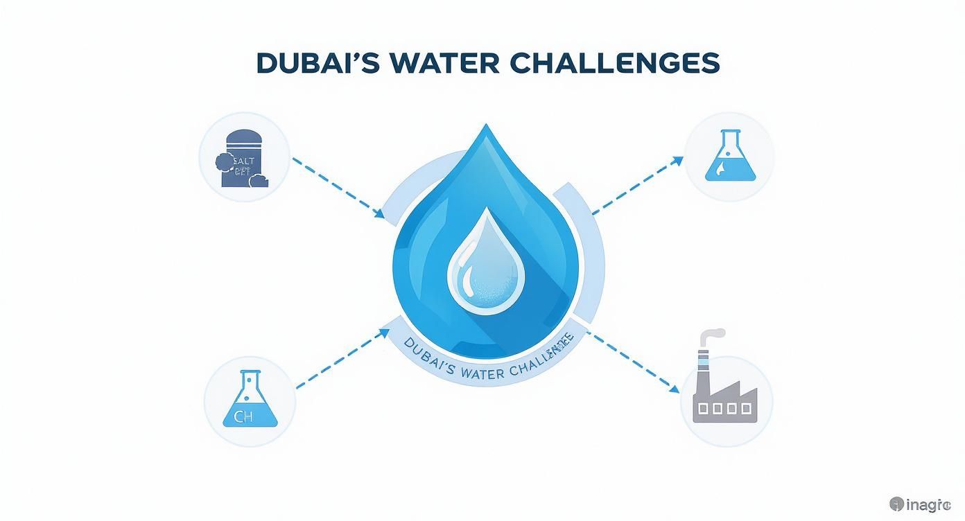 Infographic about 50000 gpd ro plant dubai