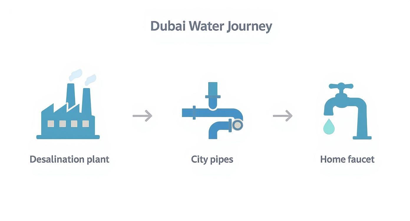 Infographic about 800 gpd ro system dubai