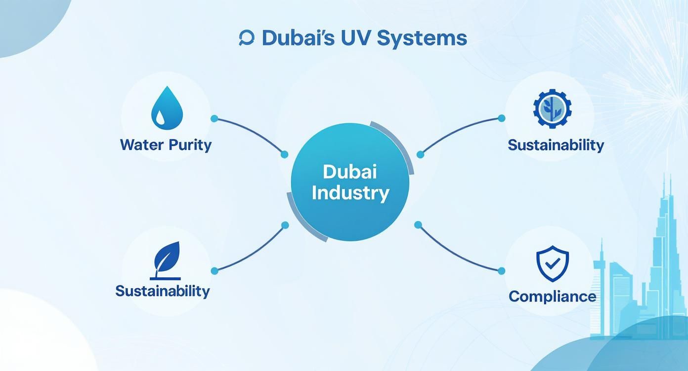 Infographic about industrial UV system dubai
