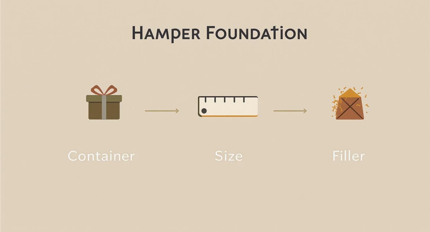 Infographic about gift hamper box