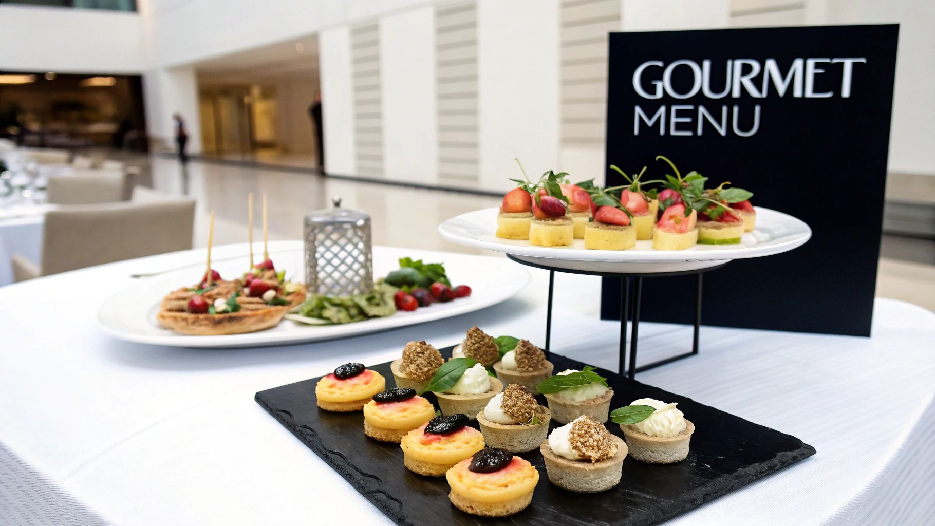 A delicious spread of gourmet food for a party in Dubai