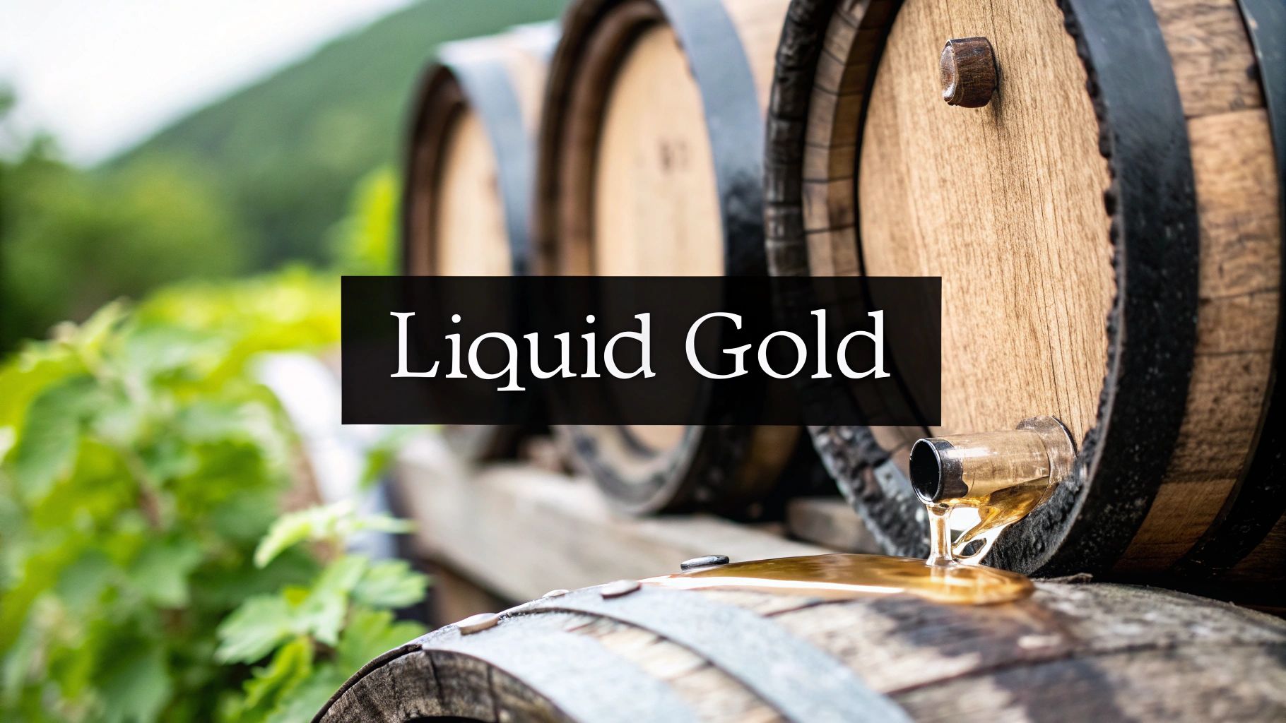 Balsamic Vinegar aged in wooden barrels