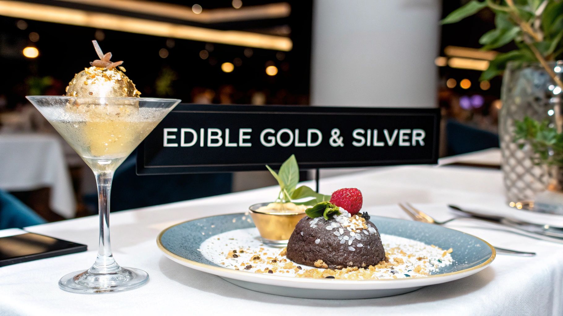 Premium Italian Edible Gold & Silver Garnish in Dubai UAE