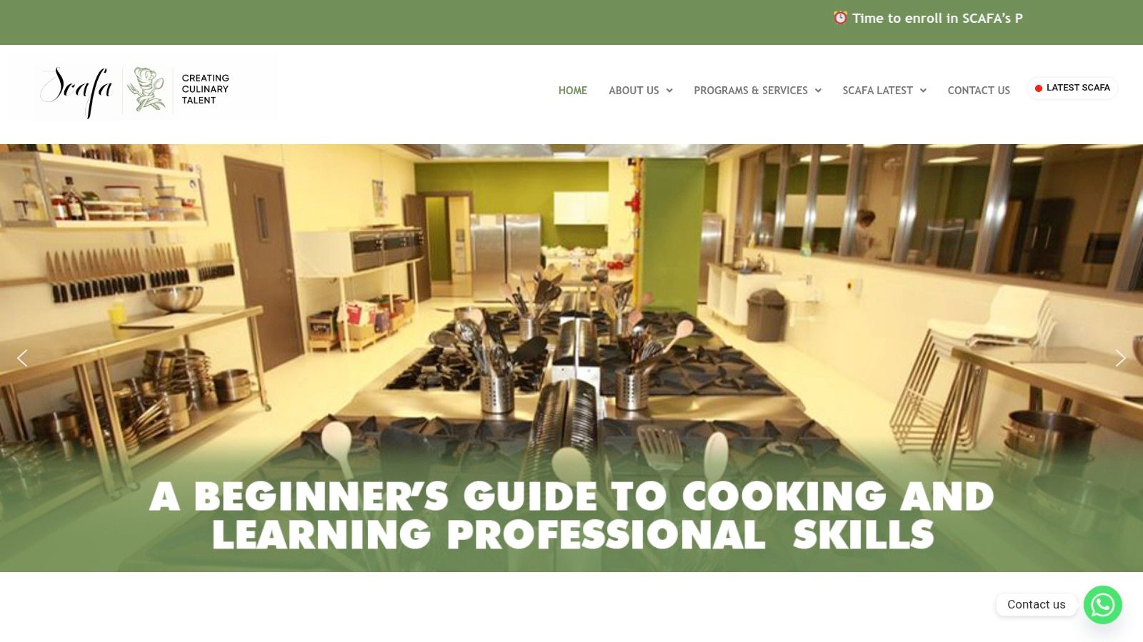 SCAFA — School of Culinary and Finishing Arts (JLT)