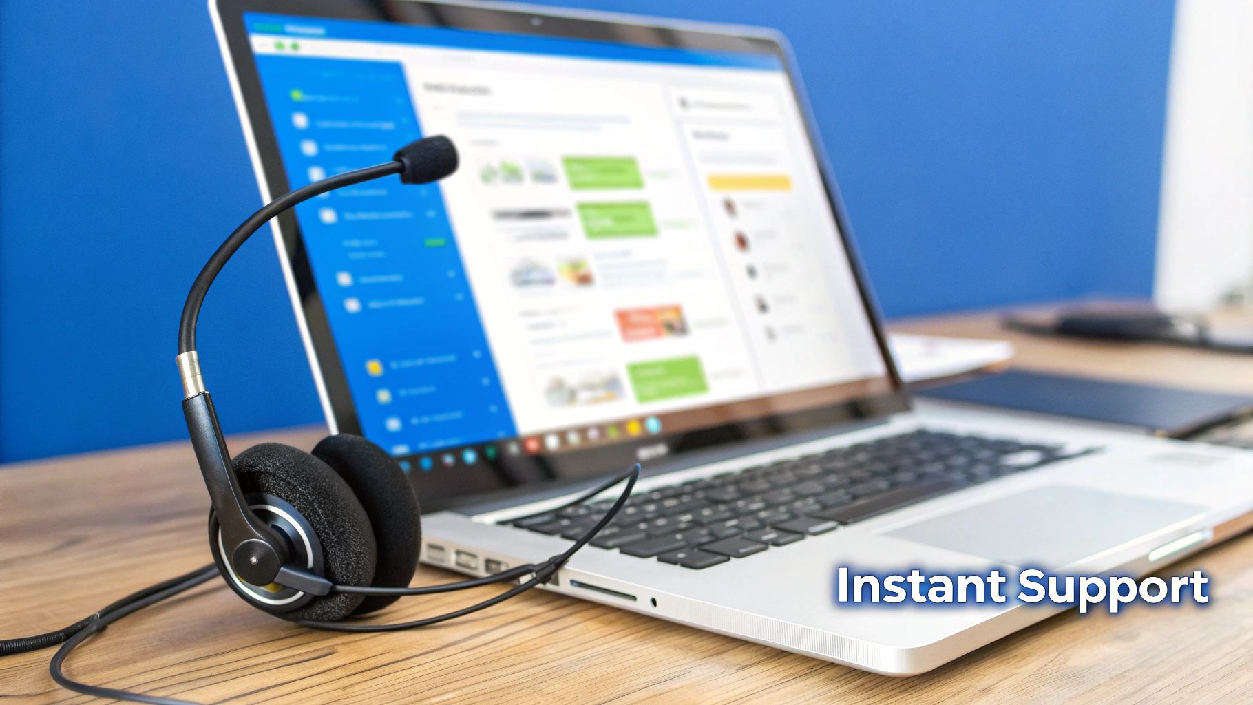Image illustrating chatbot use in customer support