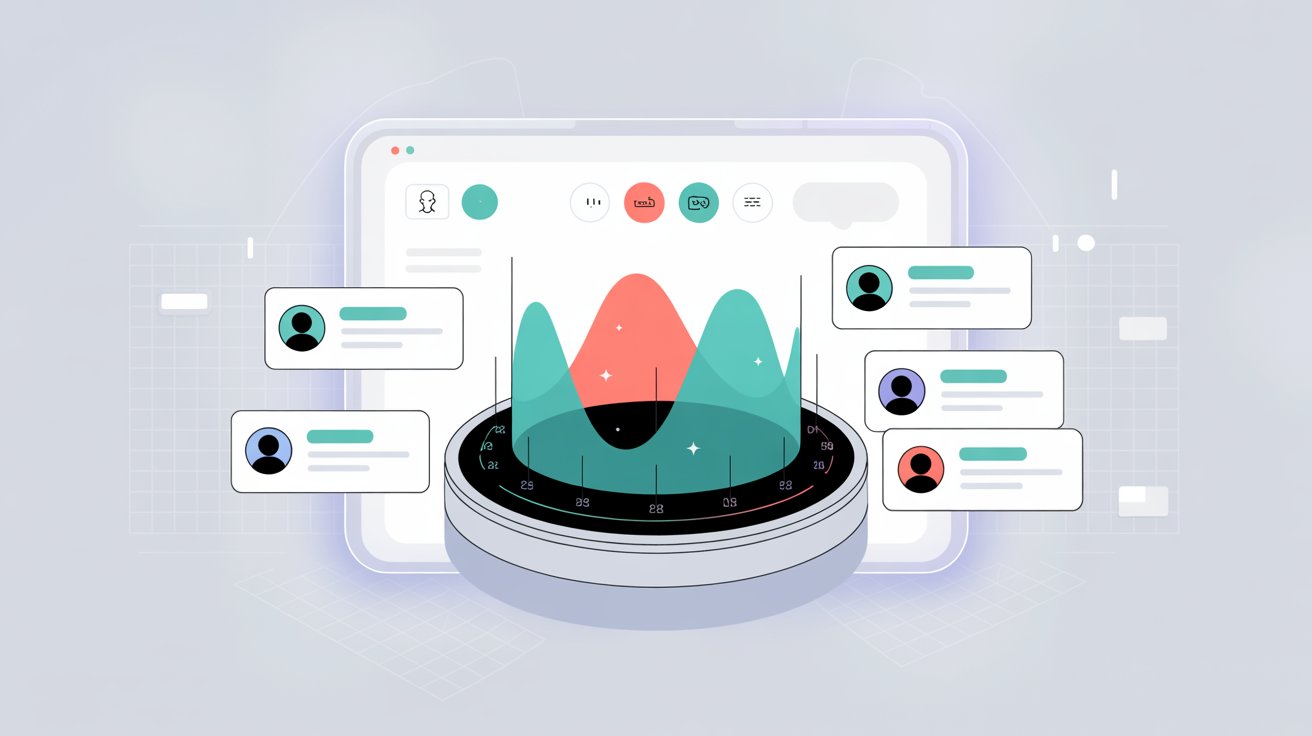 AI chatbot platform dashboard showing data analytics and user management interface