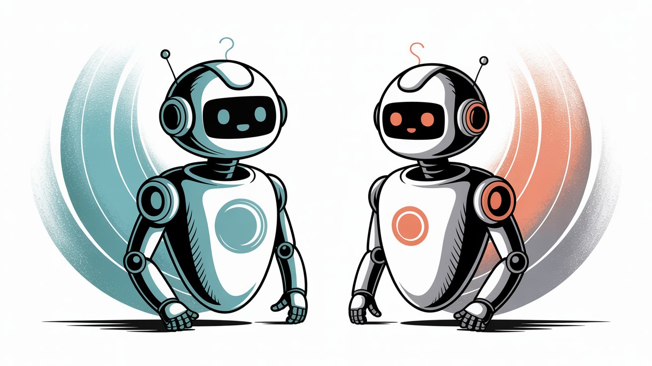 Comparison of support-focused and sales-focused AI chatbot capabilities