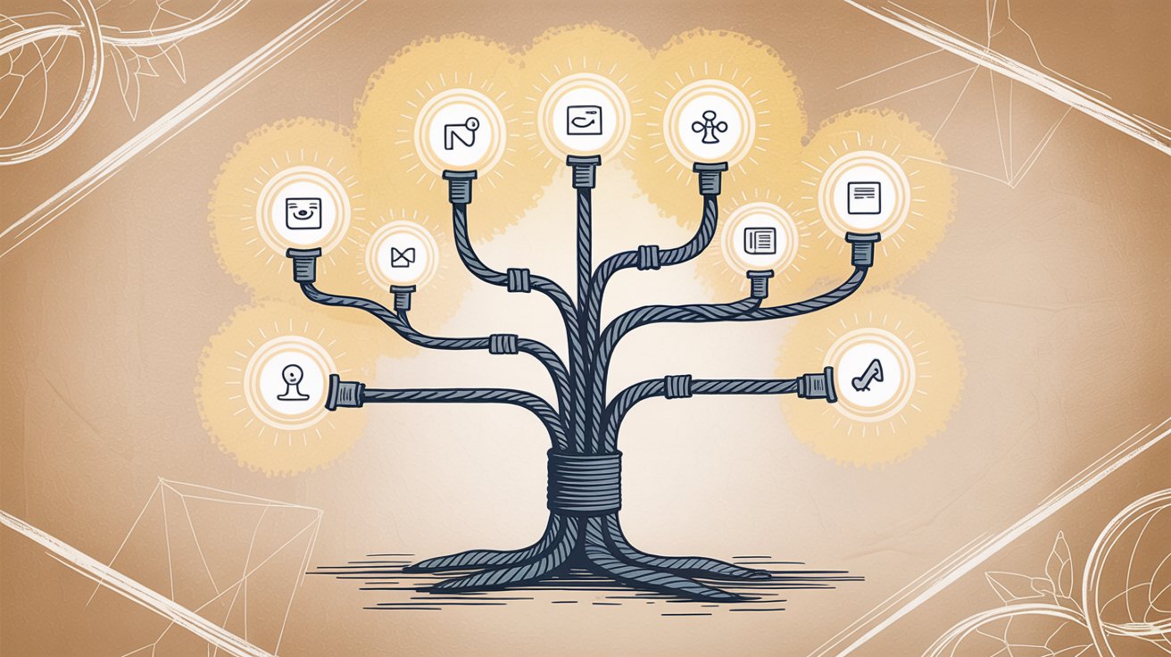 API integration decision tree showing different pathways for chatbot implementation