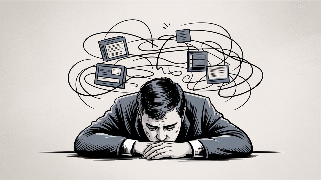 Frustrated professional dealing with software pricing and feature limitations