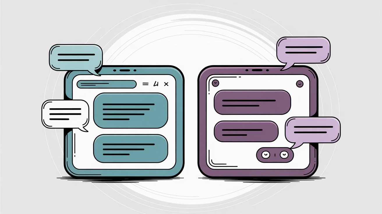 Side-by-side comparison of Drift and Intercom chat widget interfaces showing different design philosophies