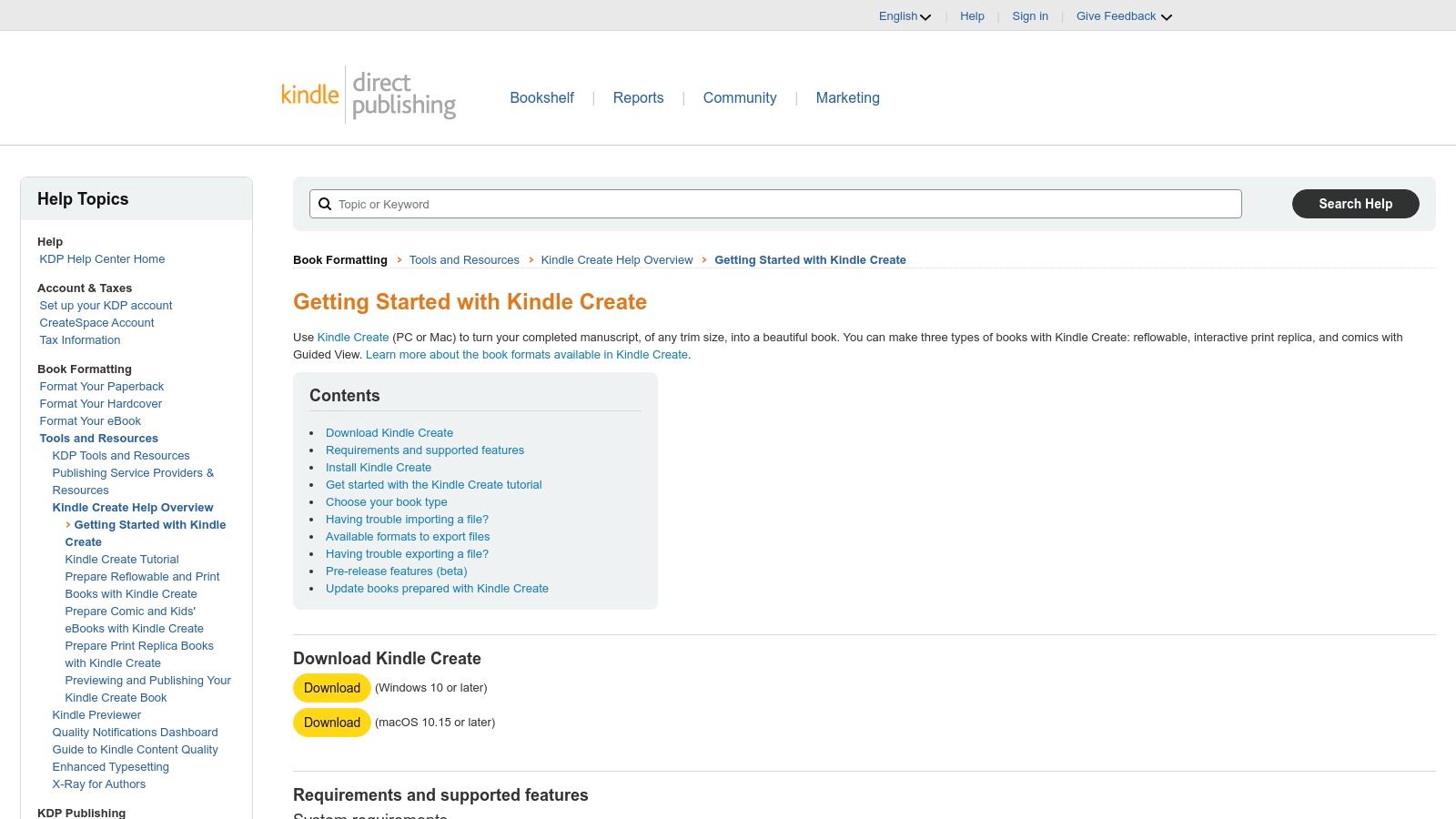 Amazon Kindle Create (KDP)