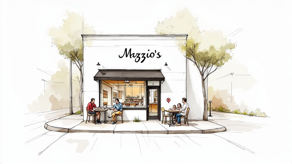 A delicious Mazzio&#39;s pizza with pepperoni and other toppings, ready to be eaten.