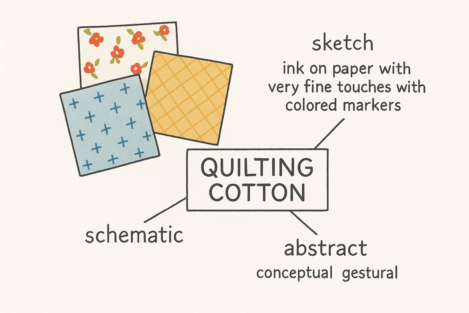 Infographic about what is quilting cotton fabric