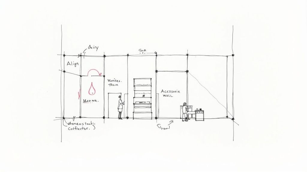 A well-lit Lululemon store interior showing displays of athletic apparel.