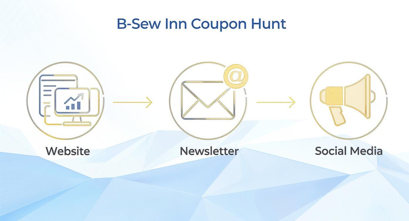 Infographic about coupons for sewing machines plus