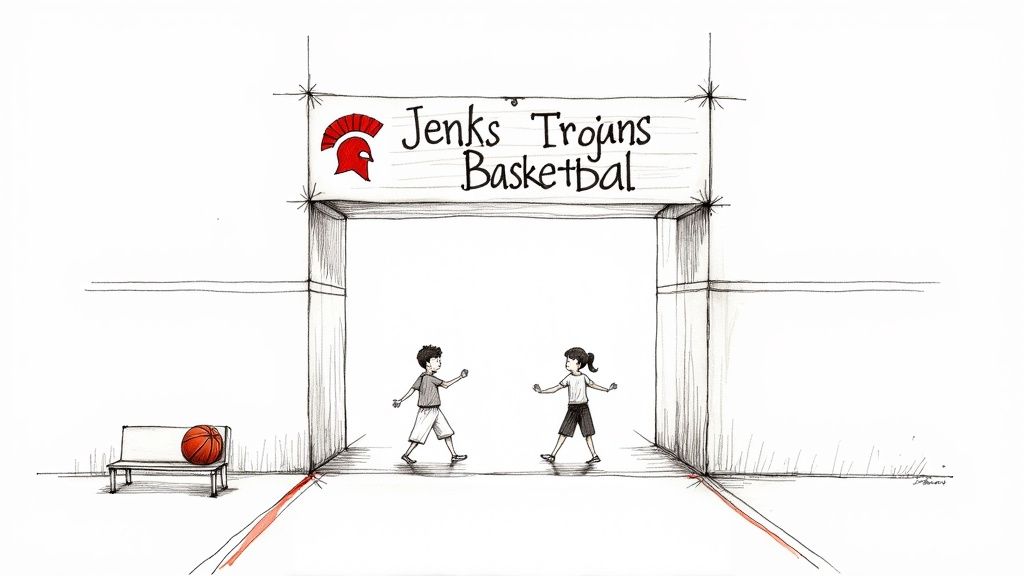 Jenks Trojans team celebrating