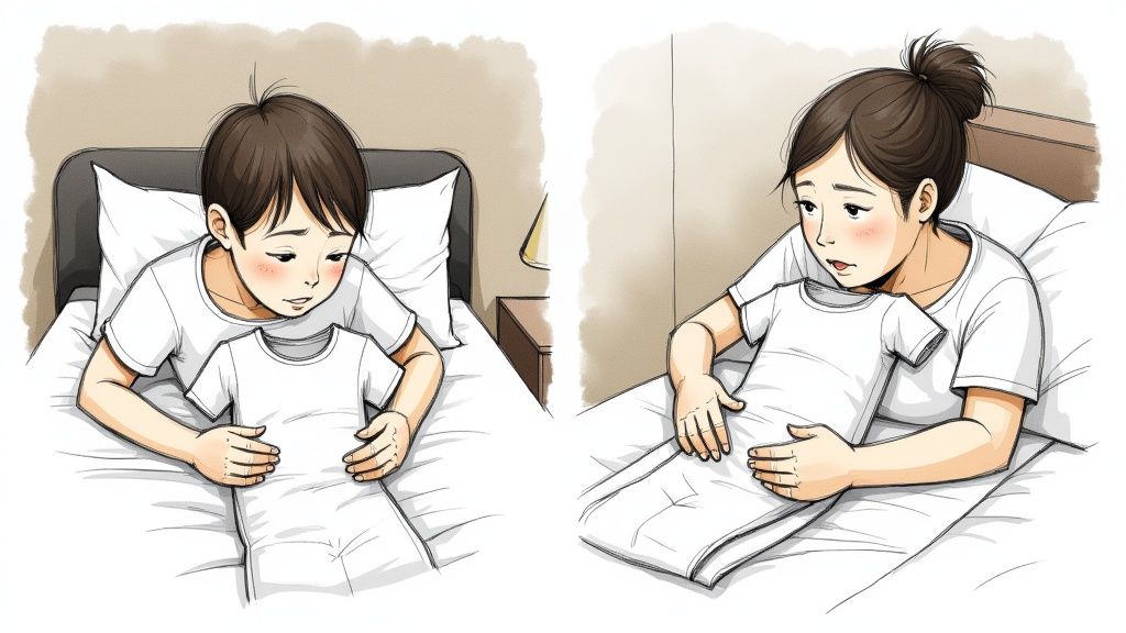 A baby wearing a Magnetic Me onesie with magnetic closures