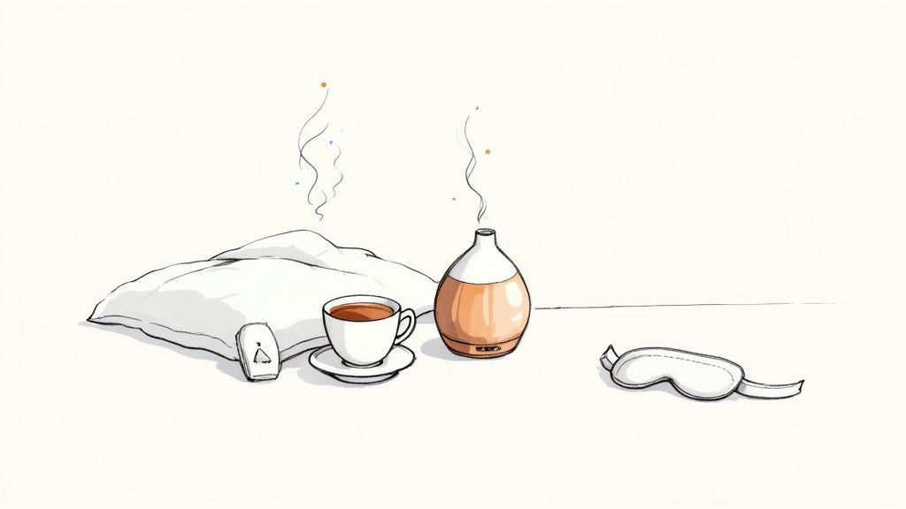 A serene image of a luxurious bath setup, a perfect gift for a new mother.