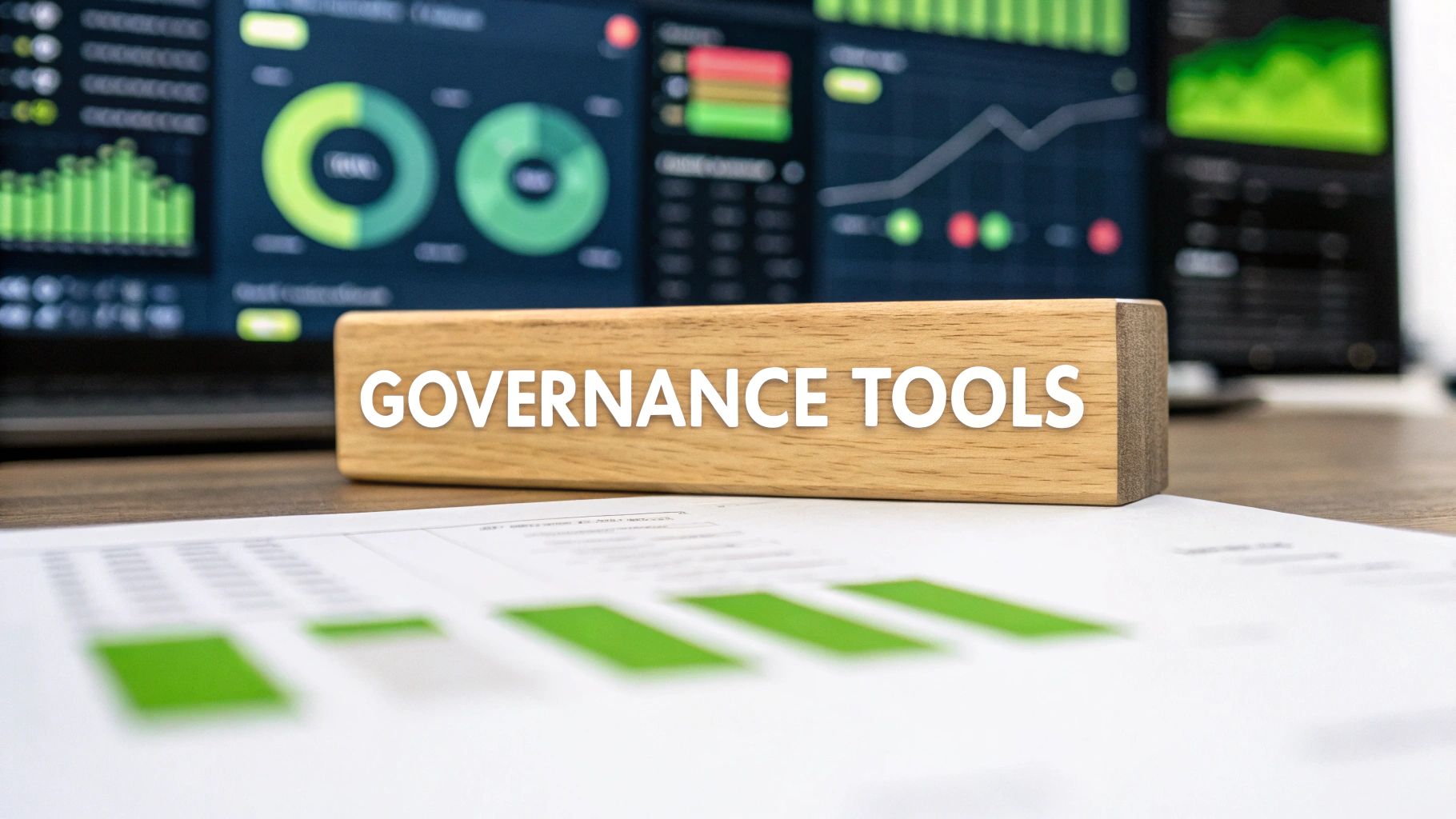 A central database icon connecting to multiple smaller icons representing different business systems, symbolizing a single source of truth for master data.