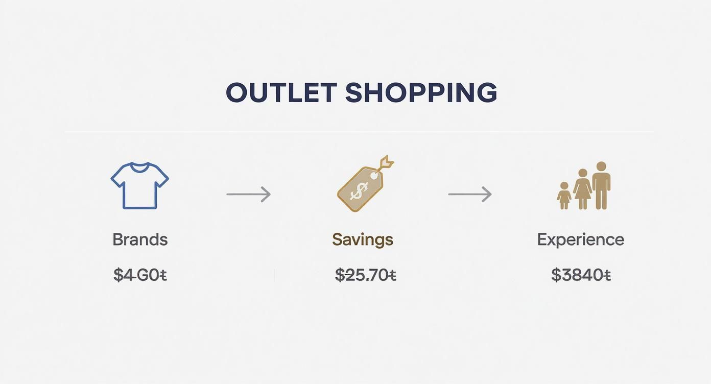 Infographic about shopping tulsa outlet