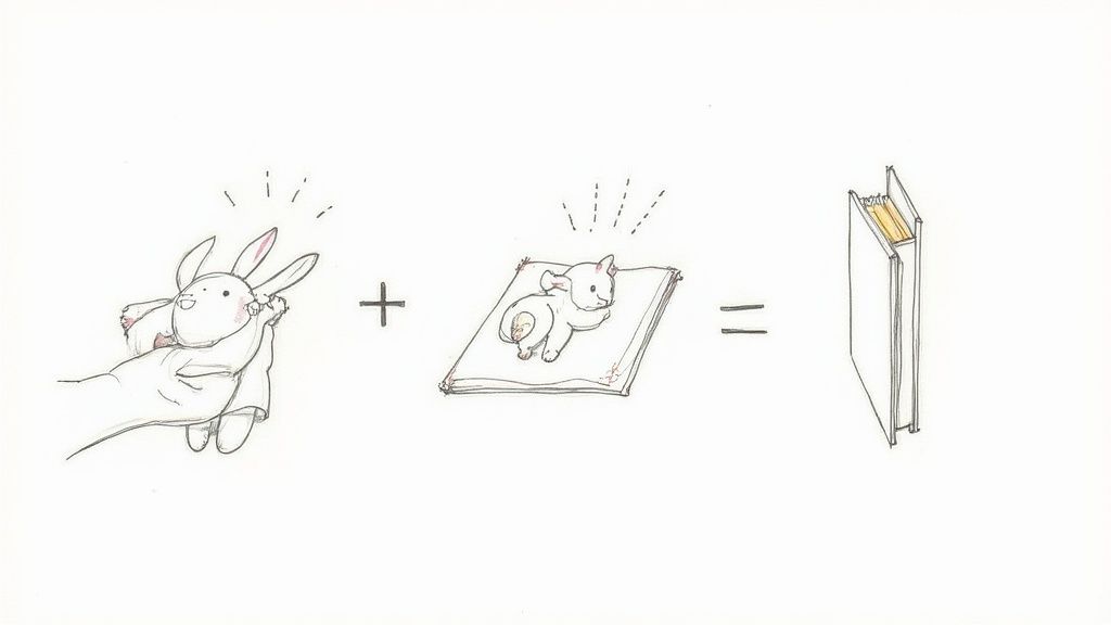 A person gently cleaning a Jellycat bunny with a cloth.