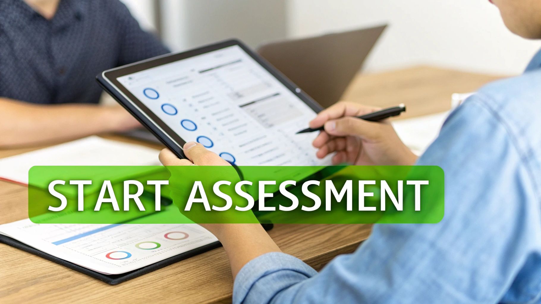 A team collaborating on a digital strategy roadmap on a whiteboard.