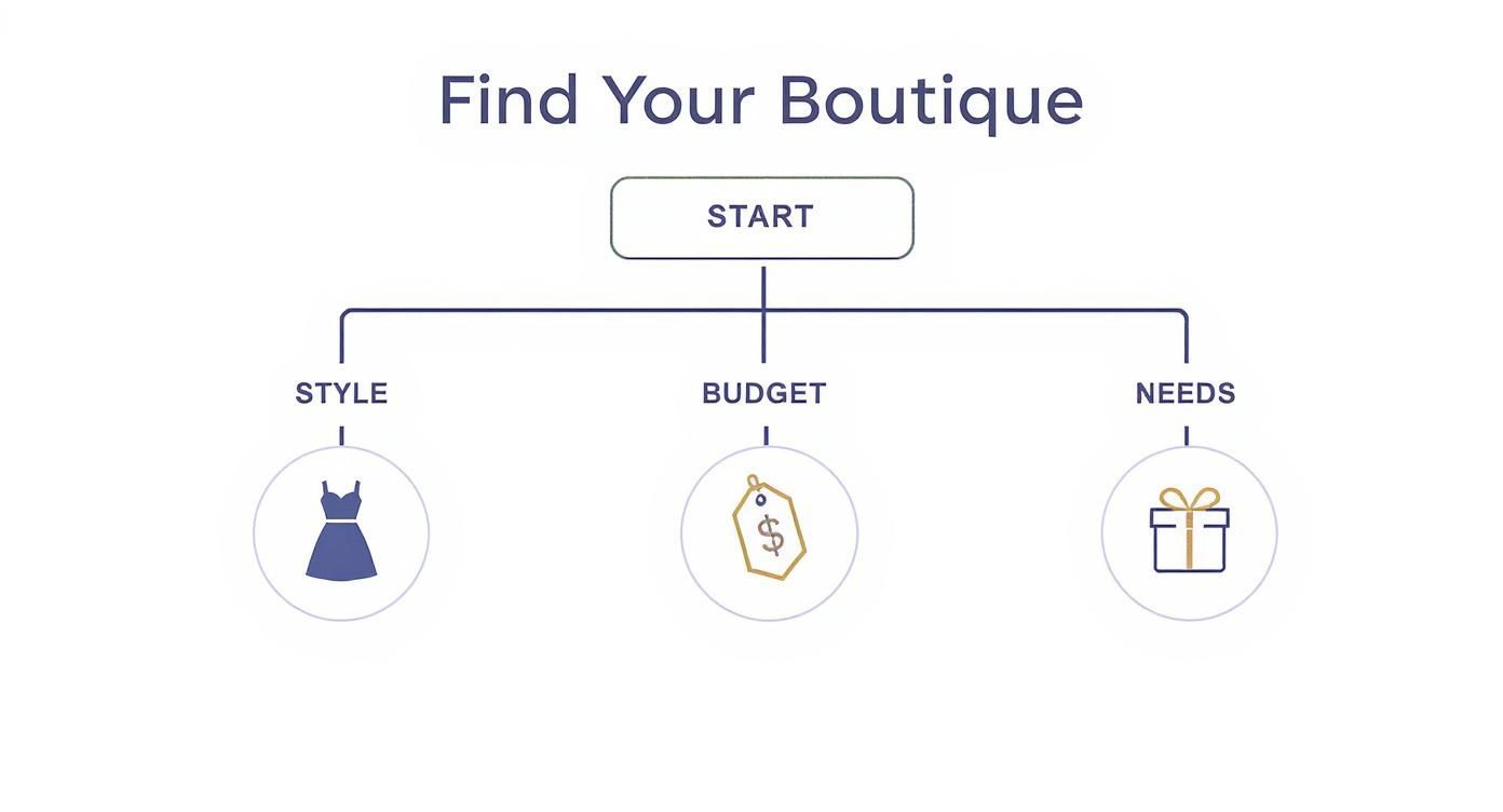 Infographic about best online boutiques for dresses