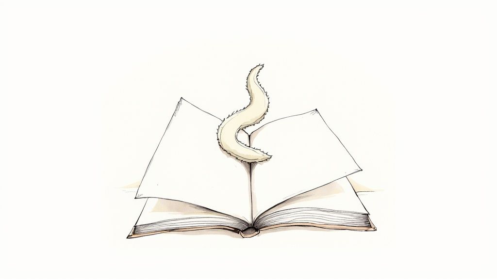 A child reading the Jellycat Dragon Book with the plush tail visible