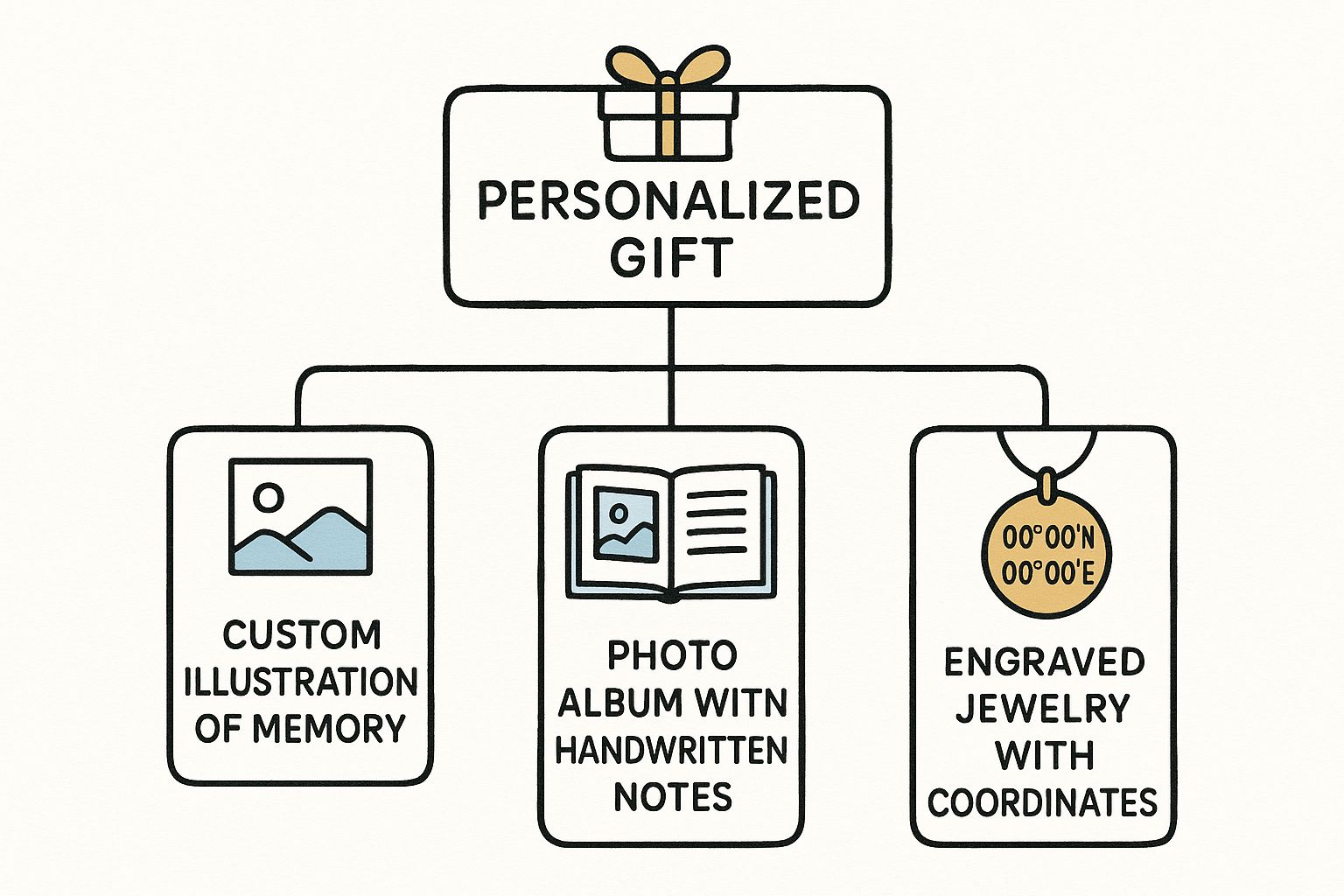 Infographic about thoughtful gifts for women