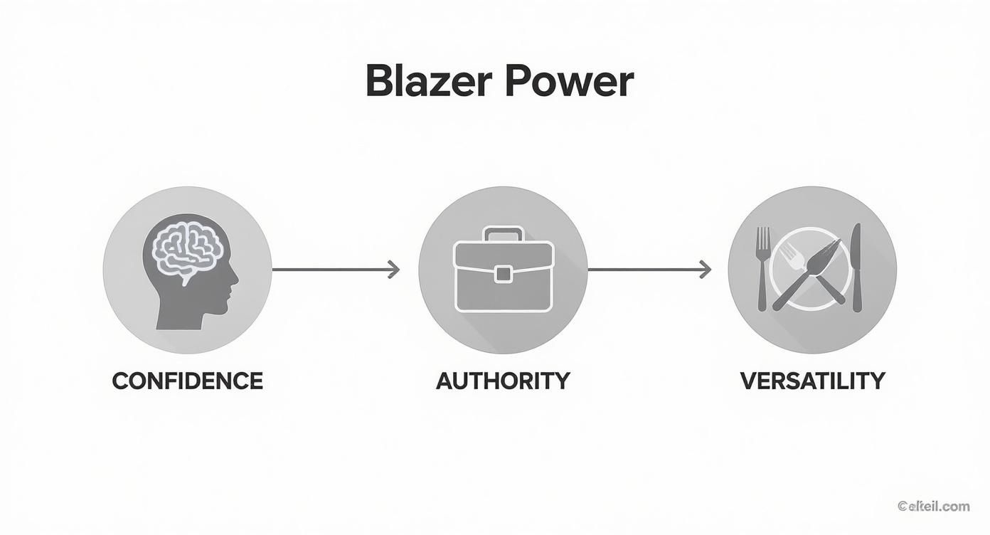 Infographic about best blazers for work