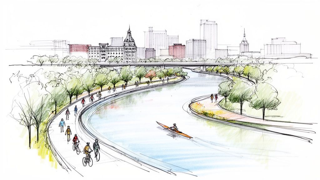 Your Complete Guide to the Riverwalk in Tulsa