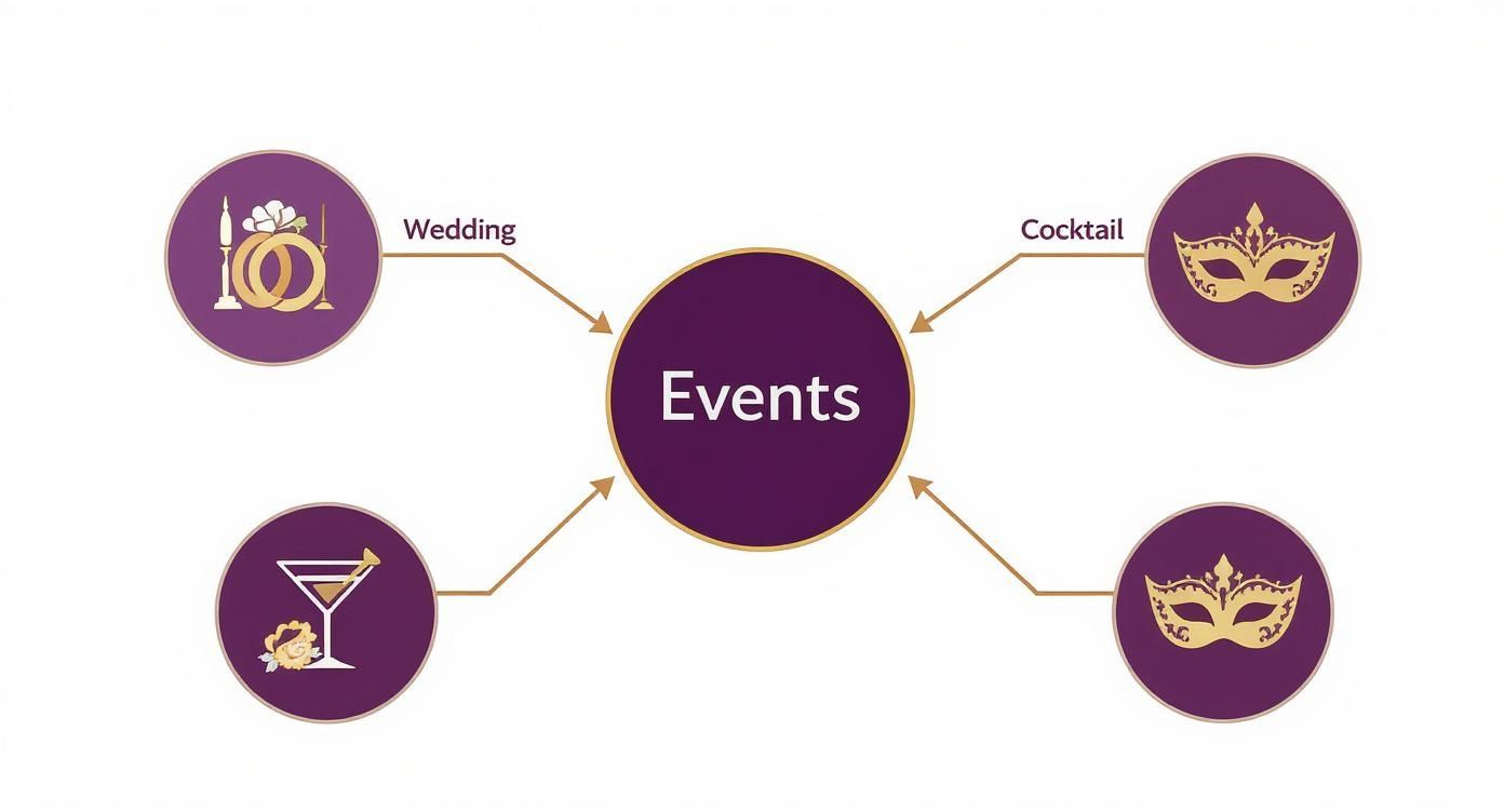 Infographic about occasion dresses for women